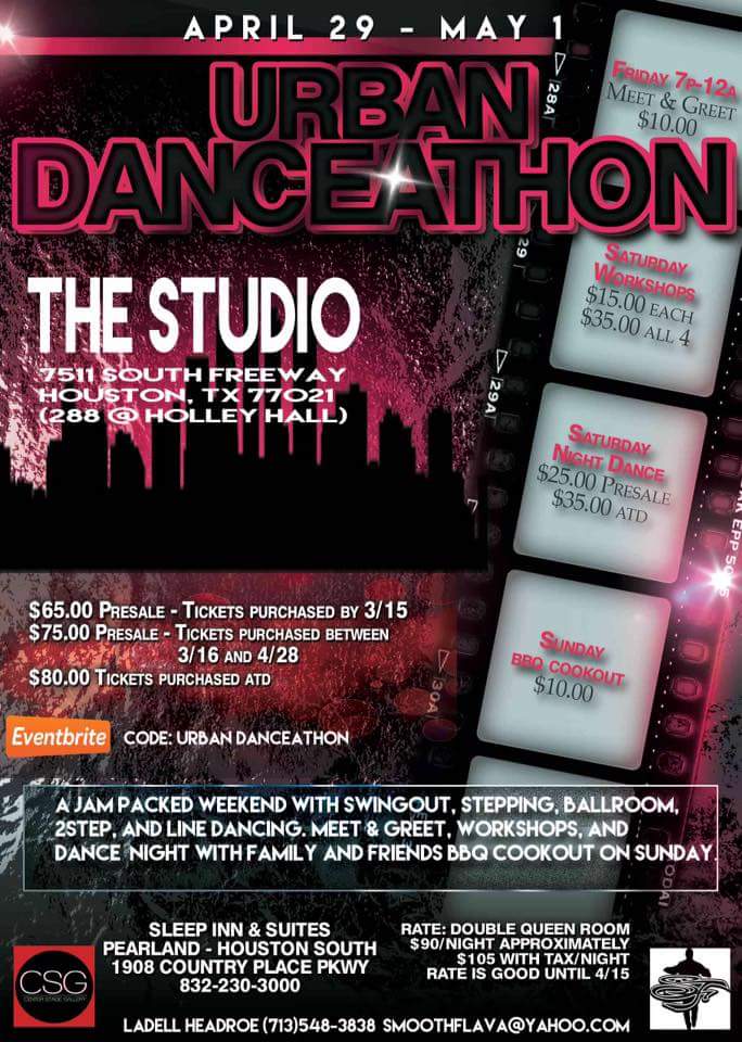 Smooth Flava Presents Urban Danceathon – Houston, TX » DFW Swing Dance